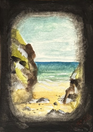 Aceo original watercolour - aceo,