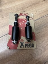 Halfords Scooter Stunt Pegs for Front and Rear Axle Hardened Steel - Black bx3