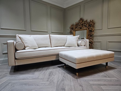 Large sofa and stool