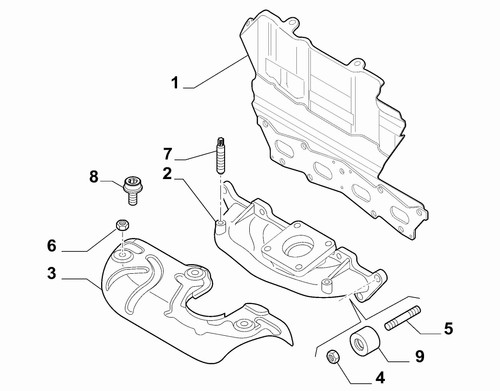 Genuine fiat exhaust - fiat, manifold