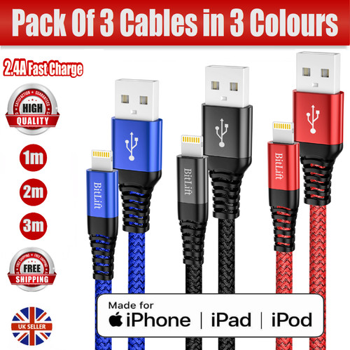 Iphone charger cable 3pack - cable, mfi
