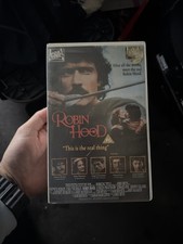 RARE VHS Video Tape ROBIN HOOD THE AUTHENTIC ADVENTURE Big Box Clamshell