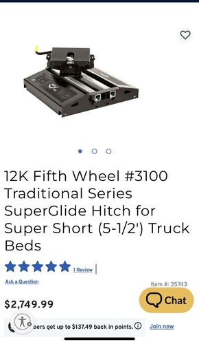 5th wheel slider hitch