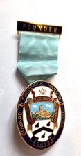 MASONIC FOUNDERS JEWELEdward Frederick Hanson Lodge 1992 Worcestershire UGLE