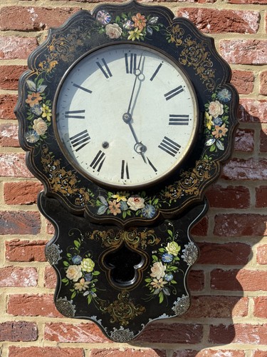 Antique victorian wall clock - wall,