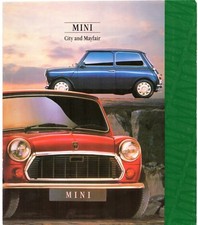 Rover Mini 1000 1992 UK Market Foldout Sales Brochure City & Mayfair 