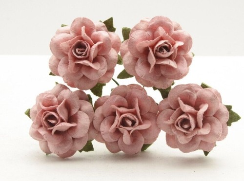 Mulberry paper roses flowers - mulberry,
