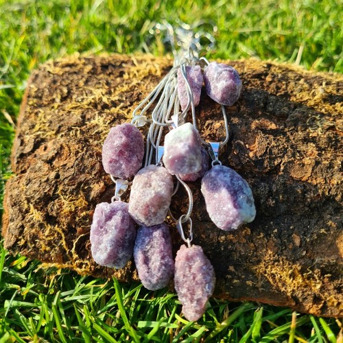 Raw lepidolite healing - lepidolite,