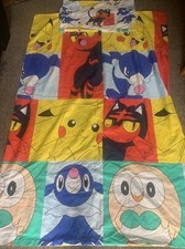 2018 Pokémon Single Duvet Cover And Pillowcase Set Reversible