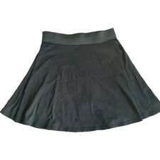 Miss Selfridge Black Mini Swing Skirt Elastic Band Jersey Stretch Party Fun S 10