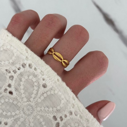 Gold plated seashell - , shell