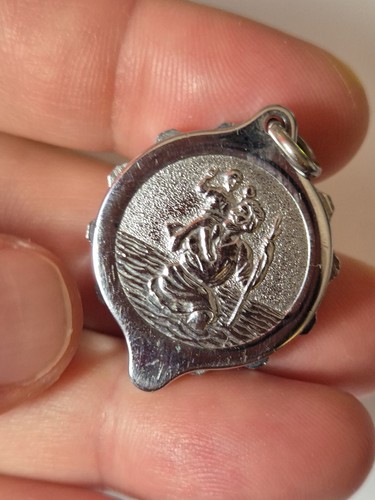 Stainless steel sos talisman - steel,