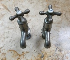 Shanks antique nickel basin taps