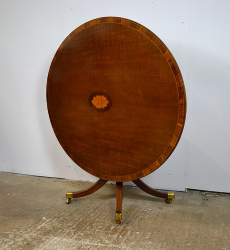 Mahogany breakfast table tilt - breakfast, table,