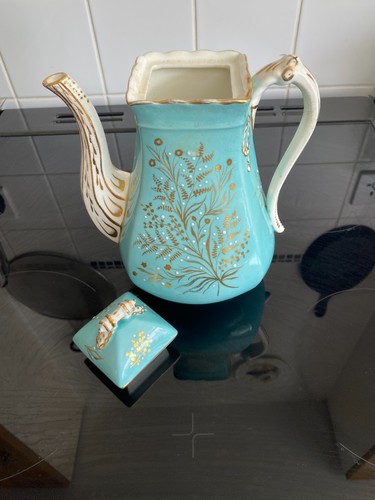Vintage teapot turquoise and - teapot,