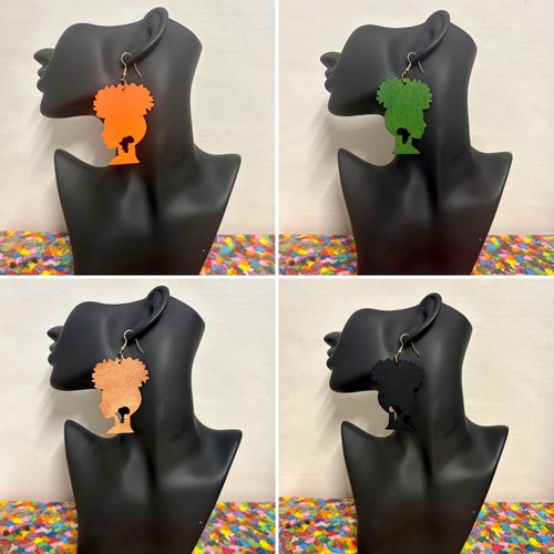 Afrocentric fashion art wooden - afrocentric,