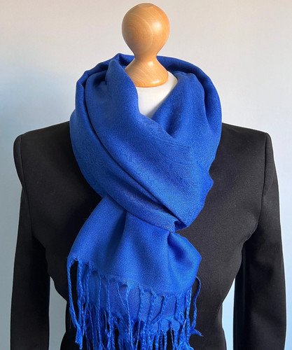 Royal blue scarf - royal, scarf,