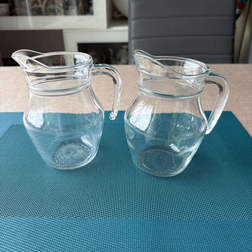 Small classic glass jugs - x,