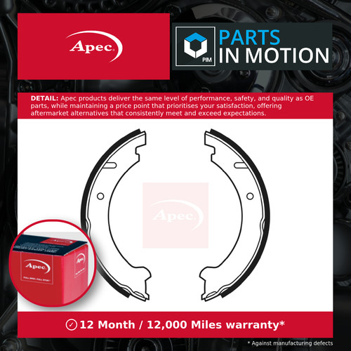 Brake shoes set shu512 apec - shoes,