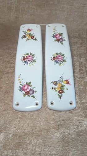 Vintage white ceramic door - vintage,