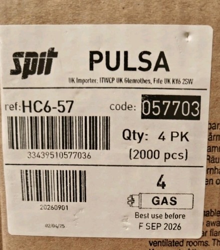 Spit pulsa nails 57mm - 57mm, gas
