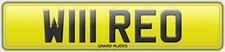 WIRED NUMBER PLATE W111 REO