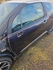 10-18 CITROEN DS3 3DOOR PASSENGER NEAR SIDE FRONT DOOR PURPLE PAINT CODE ERU/KWF