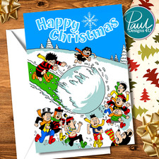 Beano Christmas Card Recreation of 1979 Beano Book, Retro, for Son, Dad, Grandad