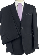 Men's Suit Made In Italy Black