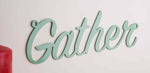 Gather steel metal hanging - 'gather',
