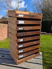 Oak drawers for tambour - tambour, roll
