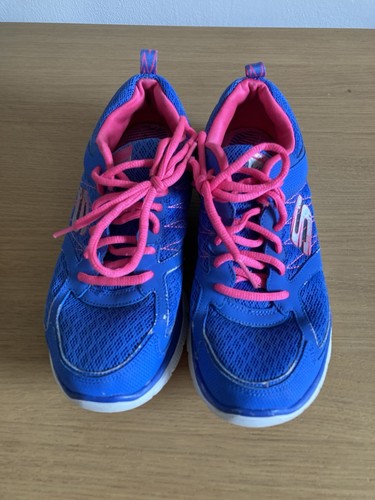 Skechers memory foam blue and - skechers,
