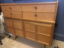 Retro vintage mid century style Nathan sideboard record drinks cabinet