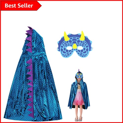 Blue dinosaur costume cape - dinosaur,