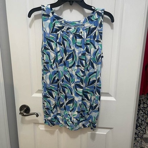 Loft blue sleeveless tank top - loft,