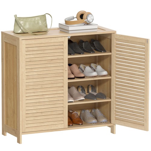 Homcom bamboo shoe - homcom,