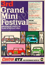 VINTAGE POSTER Mini Cooper Car