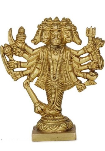 Brass panchmukhi lord hanuman - brass,