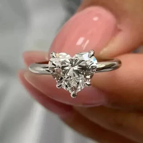3ct heart cut - heart-cut, moissanite