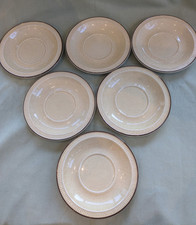 Poole Broadstone saucers - six