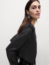 Marks & Spencer Womens Black Cotton Crew Long sleeved Cardigan Size L - M&S