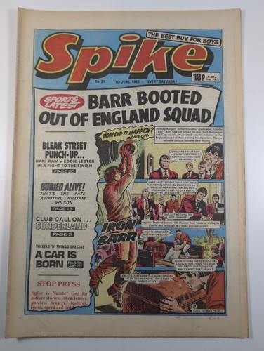 Spike comic issue 21 june - comic,