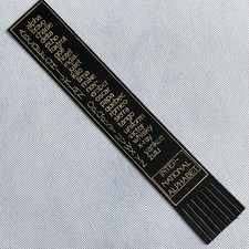 International Phonetic Alphabet Black & Gold Leather Bookmark