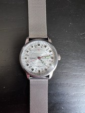 Vintage Watch Rakets 24h Mechanical Wrist Polar Mens Russian Soviet USSR Strap.