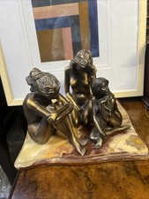 Vintage Trio Three Bronzed