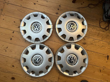 Set of Genuine Volkswagen Golf MK4 14" Wheel Trims Hub Caps x4 VW