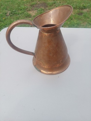 Vintage copper water jug - water,