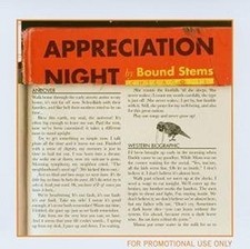 Bound Stems - Appreciation Night - Bound Stems CD Z2VG The Cheap Fast Free Post