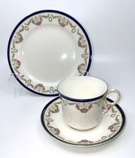 Bridgwood Bone China Trio - Cup, Saucer & Plate Made In England - Mid Century?