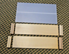 Doll House Miniature Pre-Cut Wooden BASE WALLS with  PAPER & BEAMS 1:12TH Scale